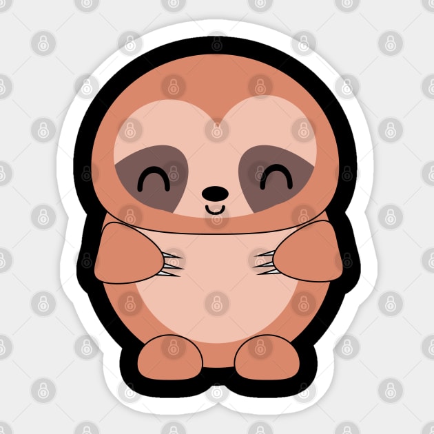 Baby Sloth Sticker by Kam Bam Designs